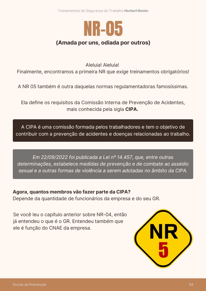 Capítulo da NR-05