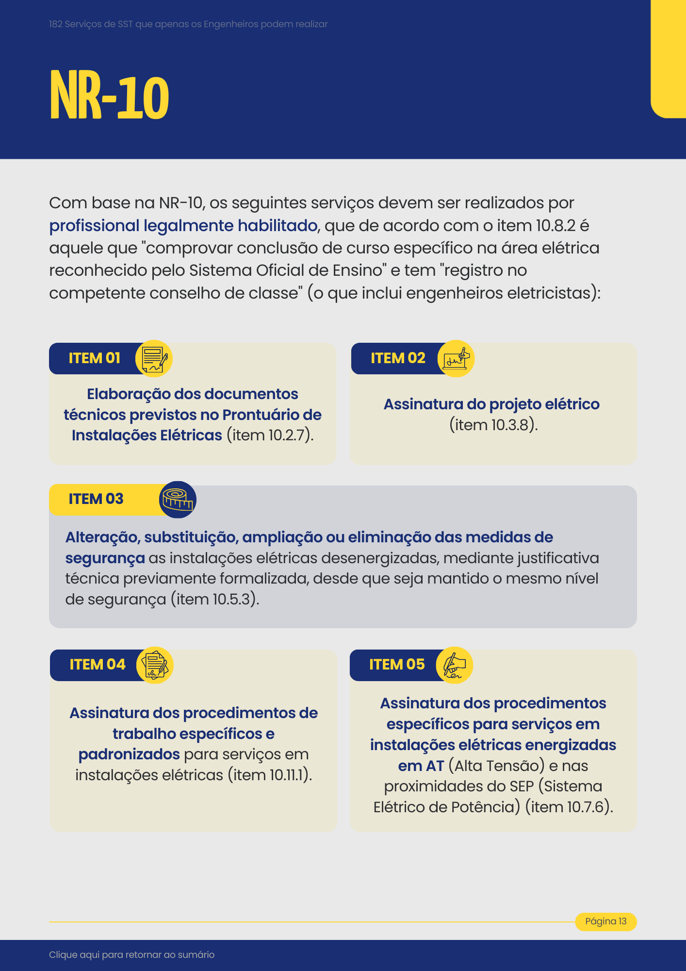 Oportunidades na NR-10