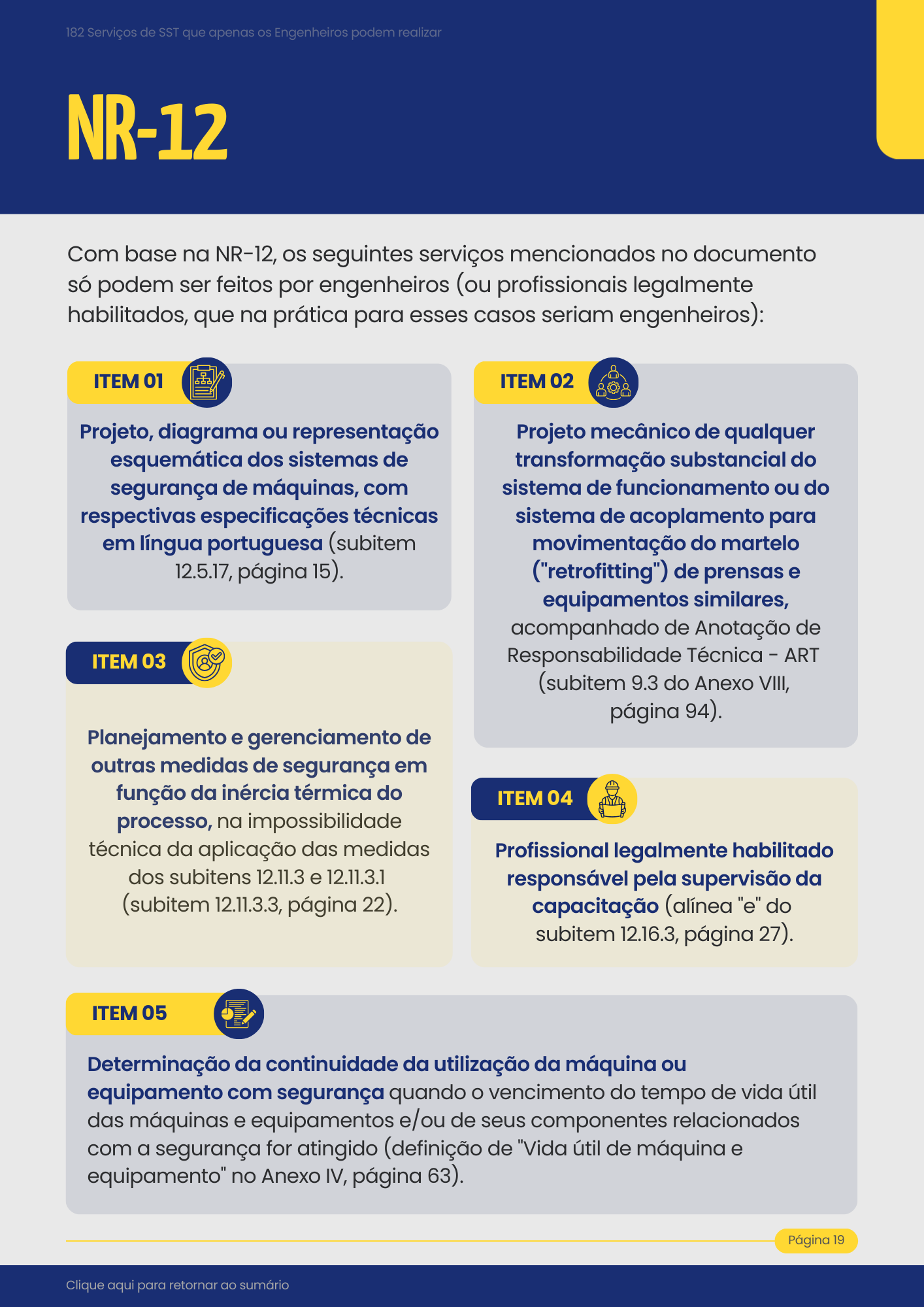 Oportunidades na NR-12
