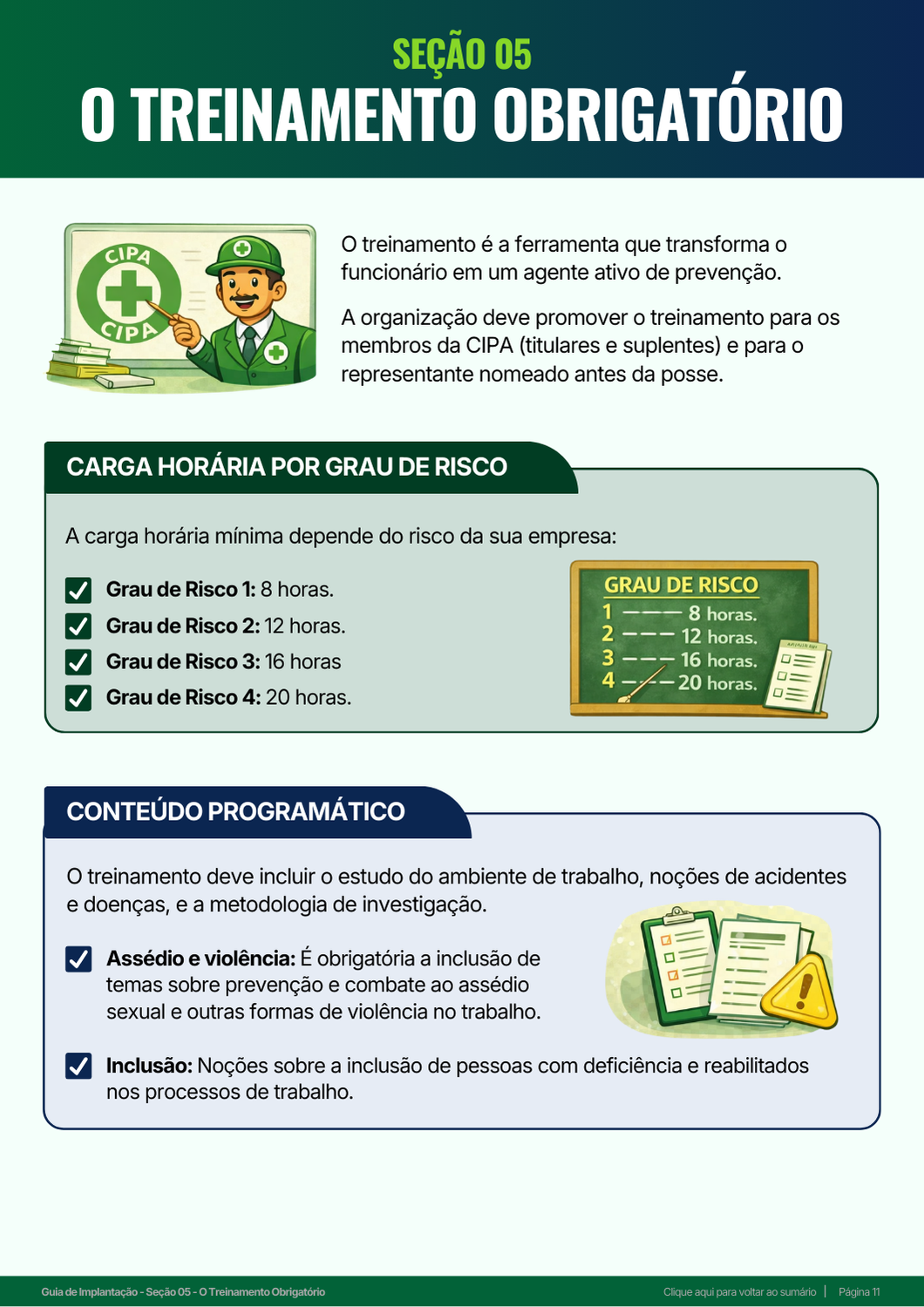 Treinamento obrigatório