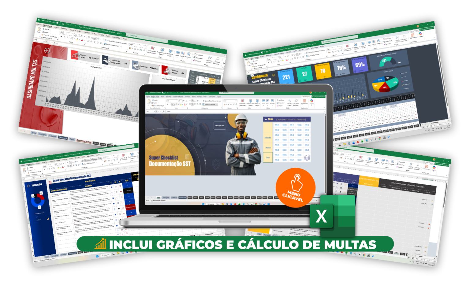 Super Checklist Documentação SST com Cálculo de Multas