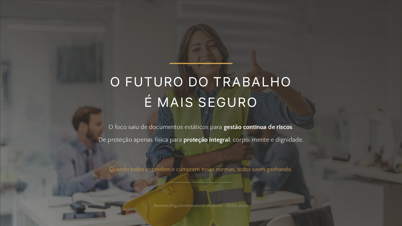 O futuro do trabalho é mais seguro