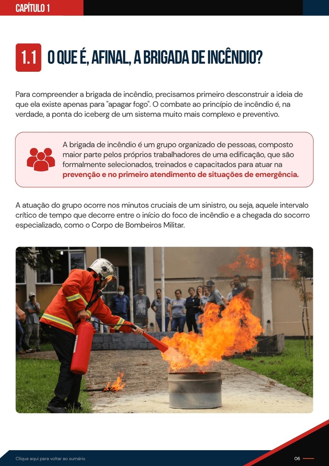 Trecho sobre o que é a Brigada