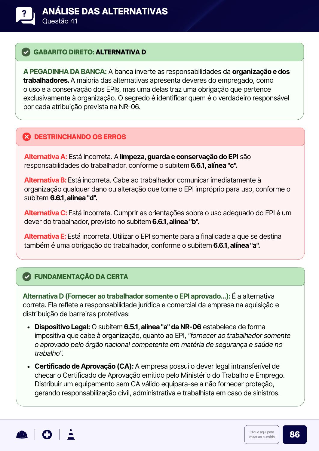 110 Questões de Concursos Resolvidas - Segurança do Trabalho - Nível Médio - Veja como é estudar usando o material